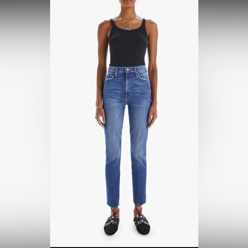 Mother The Swooner Rascal Ankle Jeans Where is My Mind Size 29 GUC